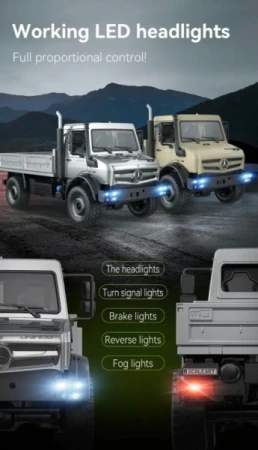 IQ models RC crawler Mercedes-Benz UNIMOG 1:20 - stříbrný