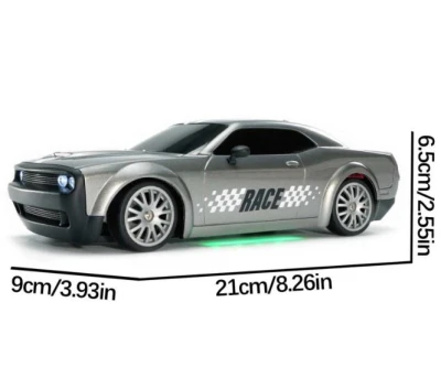 IQ models RC drift Muscle car 1/20 - šedá