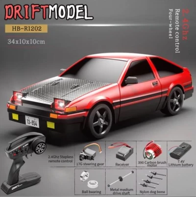 IQ models LEGENDARY 1/12 červené RC driftovací auto