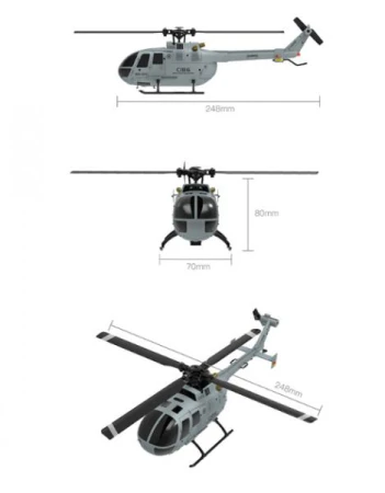 IQ models RC helikoptéra C186 oranžová