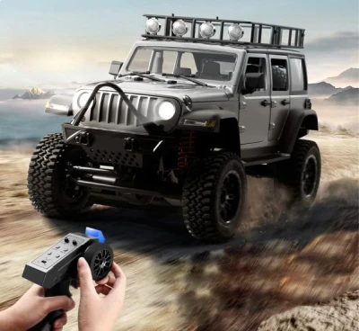 IQ models Jeep Rubicon 4x4 Crawler šedé RC terénní auto s osvětlením