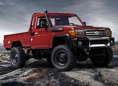 IQ models Land Cruiser Toyota červené RC auto 1/12