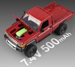 IQ models RC Land Cruiser TOYOTA červená + náhradní akumulátor