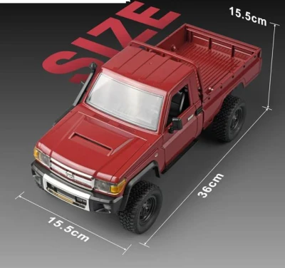IQ models RC Land Cruiser TOYOTA červená + náhradní akumulátor