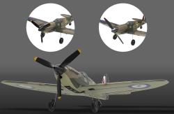 IQ models RC lietadlo Volantex Spitfire so stabilizáciou