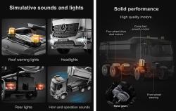 RC sklápěč Mercedes-Benz Arocs 1:20 šedá