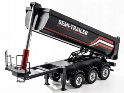 IQ models 1:18 černý RC sklápěcí návěs s korbou k tahači Scania 770