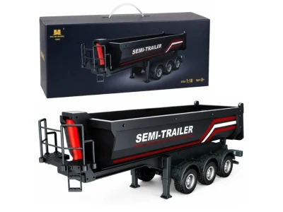 IQ models 1:18 černý RC sklápěcí návěs s korbou k tahači Scania 770