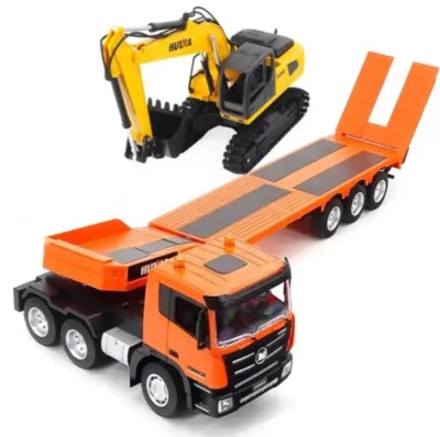 IQ models HN319 oranžový RC tahač s přívěsem a RC bagr