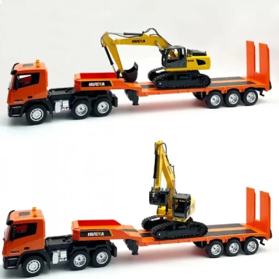 IQ models HN319 oranžový RC tahač s přívěsem a RC bagr