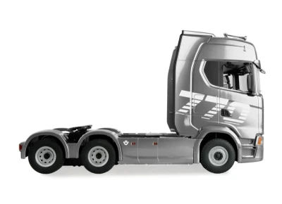IQ models RC tahač Scania 770 S 6x4 1:18 RTR šedá metalíza