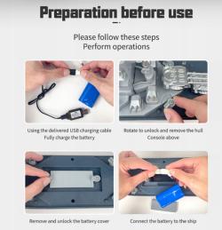 IQ models RC válečná loď 1/390