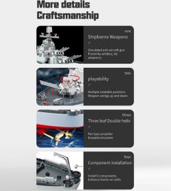 IQ models RC válečná loď 1/390