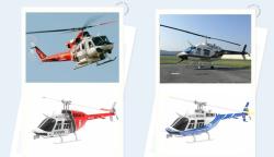 IQ models RC vrtulník C138 Bell206 modrý