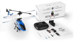 IQ models RC vrtulník U12S Metal Scout - modrý