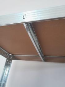 IQ models Rohový regál 180x90x90 - pozinkovaný - 5 polic