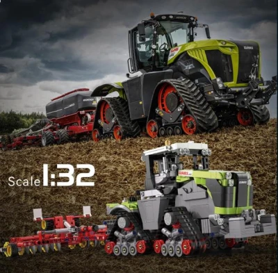 IQ models Stavebnice pásového traktoru CLAAS Xerion-5000 1/32 - 1336 dílků