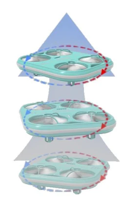 IQ models SYMA X37 mini dron s LED osvětlením - černý