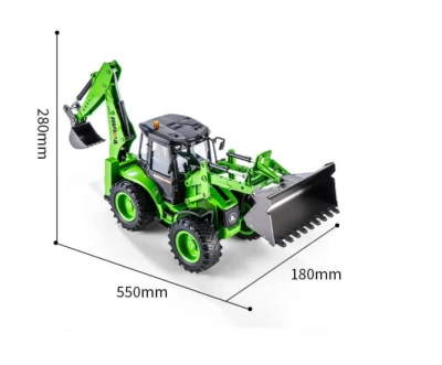 IQ models zelený traktor bagr na dálkové ovládání