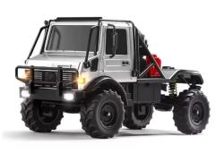 IQ models U4000 Unimog RC Crawler s kovovou kabinou - stříbrný