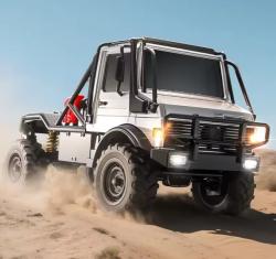 IQ models U4000 Unimog RC Crawler s kovovou kabínou - strieborný