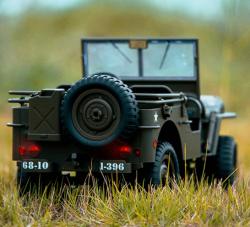 IQ models Vojenské RC auto Jeep WILLYS 1/10 hnědý
