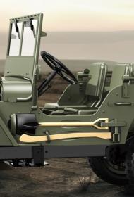 IQ models Vojenské RC auto Jeep WILLYS 1/10 hnědý
