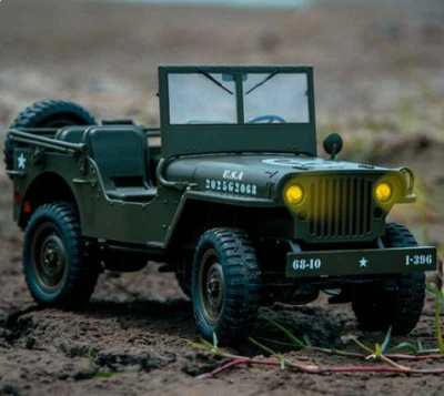IQ models Vojenské RC auto Jeep WILLYS 1/10 šedý