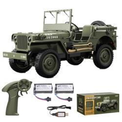 IQ models Vojenské RC auto Jeep WILLYS 1/10 šedý