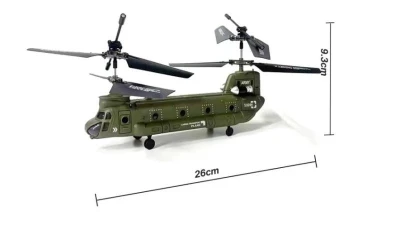 IQ models Chinook S026H khaki-černý vojenský transportní RC vrtulník