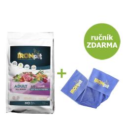 IRONpet Dog Adult All Breed Lamb (Jehněčí) 12 kg + Ručník ZDARMA IRONpet Dog Adult All Breed Lamb (Jehněčí) 12 kg + Ručník ZDARMA