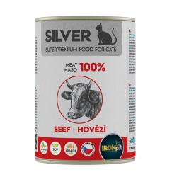 IRONpet Silver Cat Hovězí 100% masa, konzerva 400 g IRONpet Silver Cat Hovězí 100% masa, konzerva 400 g