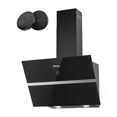 IsEasy TV1360D4-CC-I2 černý kuchyňský odsavač par