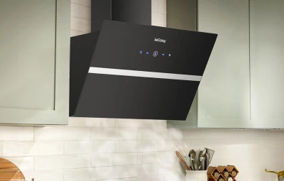 IsEasy TV1360D4-CC-I2 černý kuchyňský odsavač par