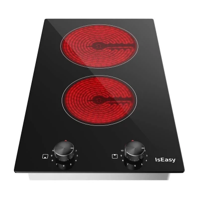 IsEasy LT2V-30 černý dvouzónový keramický sporák