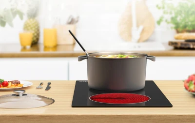 IsEasy LT2V-30 černý dvouzónový keramický sporák
