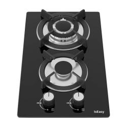 Iseasy MGBG-312A dvouzónový plynový sporák se skleněným panelem