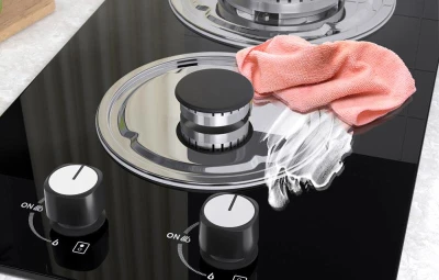 Iseasy MGBG-312A dvouzónový plynový sporák se skleněným panelem