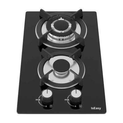 Iseasy MGBG-312A dvouzónový plynový sporák se skleněným panelem