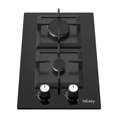 Iseasy MGBG-312S2C dvouzónový skleněný plynový sporák (čtvercový)