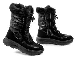 Jacalu A2841z61 černé dámské zimní boty