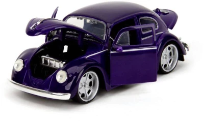 Jada Auto VW Beetle 1972 volný chod set s figurkou Wednesday kov
