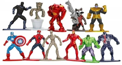 Jada Nanofigurka MARVEL akční kovová postavička 11 druhů na kartě