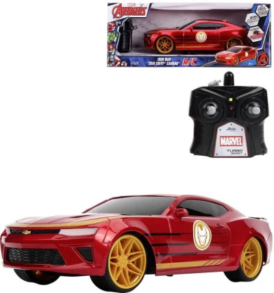 Jada RC Auto Chevy Camaro Iron Man 29cm na vysílačku 2,4GHz na baterie Jada RC Auto Chevy Camaro Iron Man 29cm na vysílačku 2,4GHz na baterie