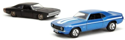Jada Rychle a zběsile 2x auto kovové Chevrolet Camaro + Dodge Charger