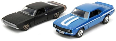 Jada Rychle a zběsile 2x auto kovové Chevrolet Camaro + Dodge Charger