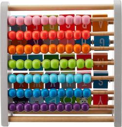 JADORE DŘEVO Baby počítadlo + abeceda zvířátka 2v1 (dřevěná hračka)