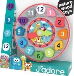 JADORE DŘEVO Hodiny baby vkládačka naučná (dřevěná hračka) JADORE DŘEVO Hodiny baby vkládačka naučná (dřevěná hračka)
