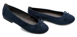 Jana 8-22164-28 modré dámske baleríny šírka H
