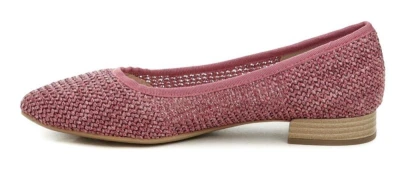 Jana Soft Line 8-22172-42 růžové dámské baleríny šíře H